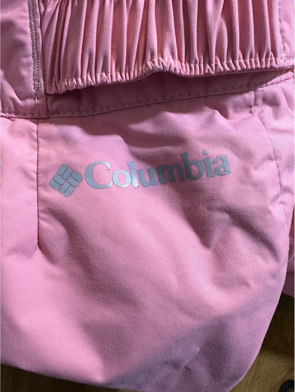 Columbia girl's pink insulated snow pants